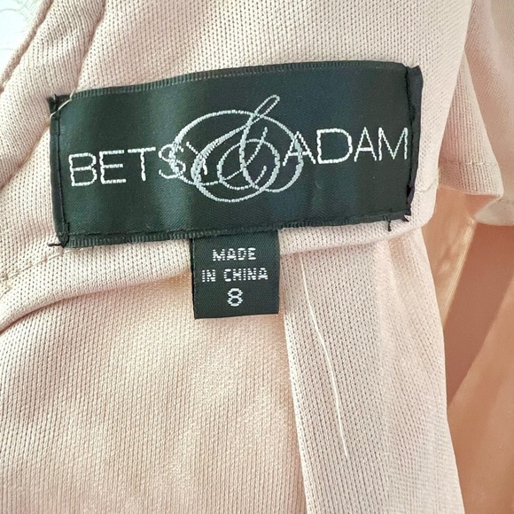 BETSY & ADAM | Sheath White Floral Lace Illusion Mini Dress Embellished Size 8 - Picture 12 of 12